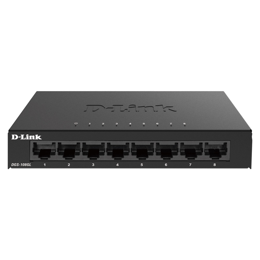 D-Link DGS-108GL 8 Port Gigabit Metal Case Unmanaged Switch DGS-108 GL