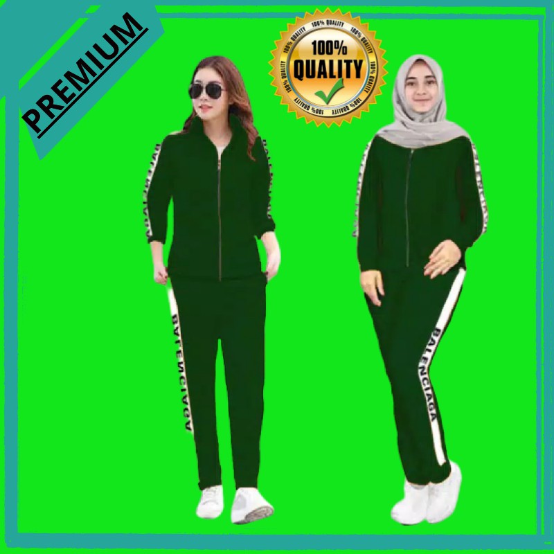 Baju Pakaian Setelan Olahraga Wanita  Balenciaga Cewek 