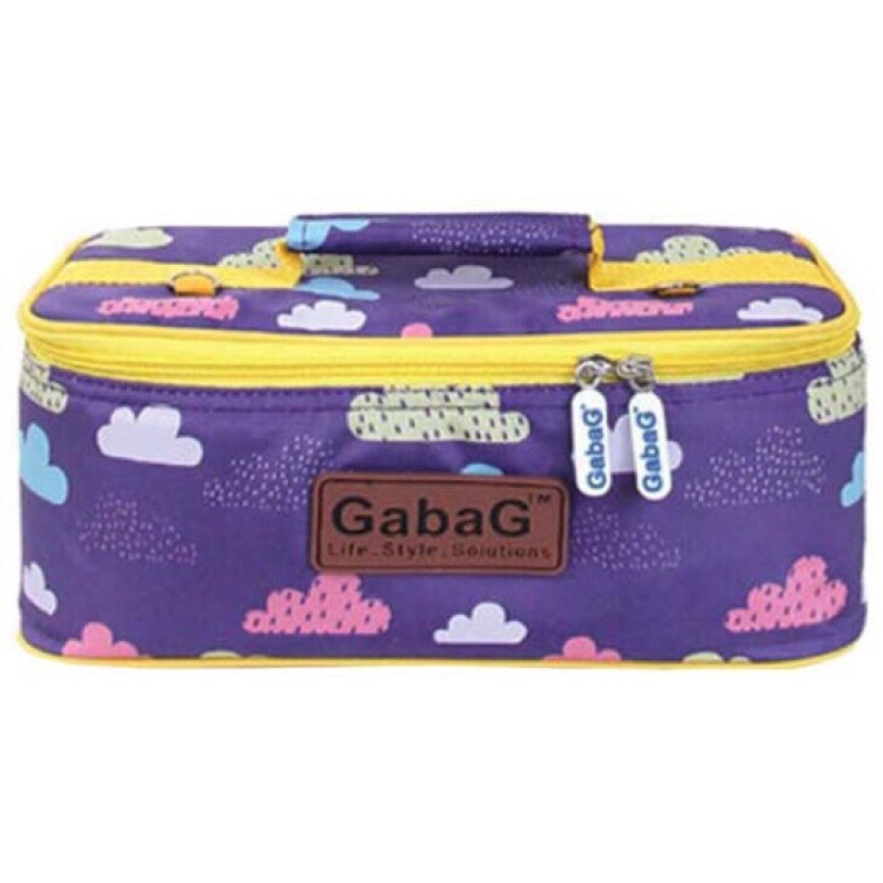 GABAG COOLER BAG TAS ASI - MOTIF AWAN CRISTAL BUNGA FREE ICE GEL