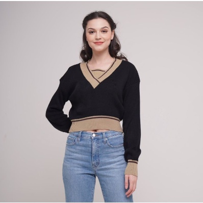 FX SHOP LUNA SWEATER CROP TOP KNIT RAJUT / JU CROP TOP / RAJUT STYLE KOREA