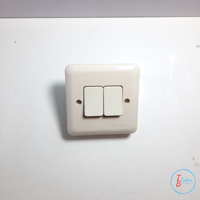 Saklar Seri Broco Inbow / Saklar Double Broco / Saklar Tanam / Saklar Ganda Broco