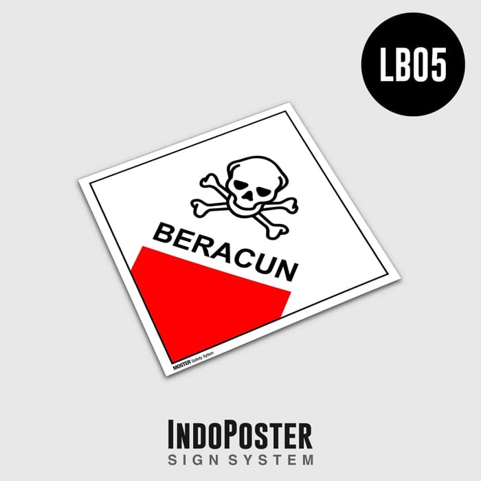 

Stiker Simbol Label K3 Limbah Hazmat Beracun
