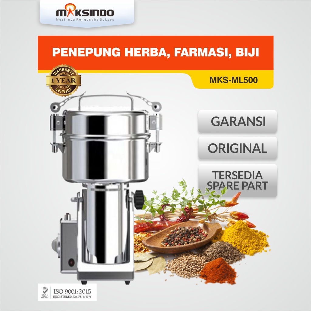 

Penepung Herba, Farmasi, Biji MKS-ML500