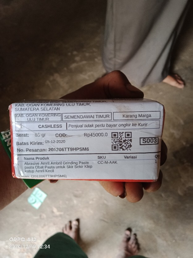 Abrasive Amril Ambril Grinding Paste Pasta  Obat Pasta Untuk Skir Sekir Klep Katup Botol Kecil