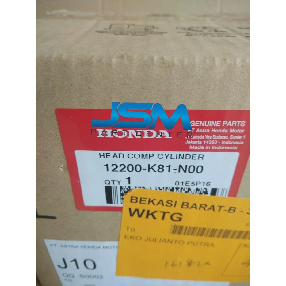 BLOK HEAD BEAT FI ESP BLOK CYLINDER HEAD BEAT FI ESP ORI AHM ORI ORIGINAL