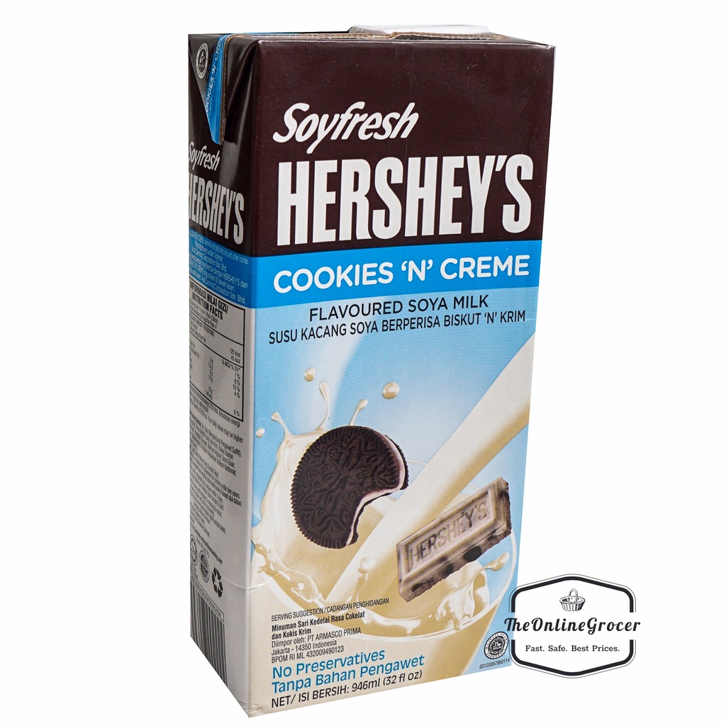 Soyfresh Hershey's Soya Milk 946ml - Susu Kacang Kedelai