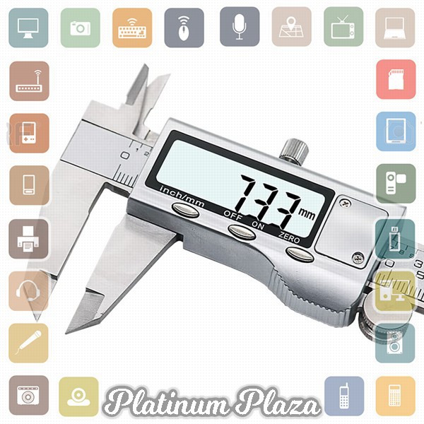 Taffware Jangka Sorong Digital LCD Vernier Caliper Micrometer 15CM - SH20 - Silver`EG7O0D-