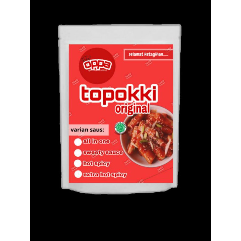 

[Agen] TOPOKKI tteokbokki ORIGINAL SMALL makanan korea korean food frozen instan halal murah