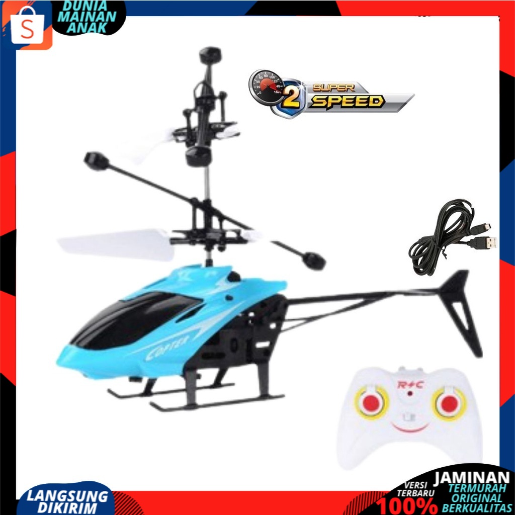 Helikopter Remote Control Mini Sensor RC Led Sensor Helicopter Terbang Dengan Cahaya Mainan bisa COD