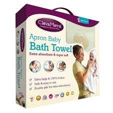 CLEVAMAMA APRON BABY BATH TOWEL / HANDUK BAYI