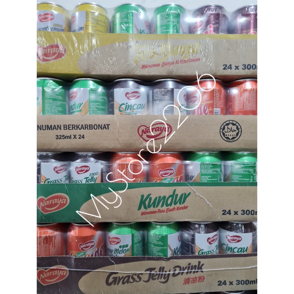 Jual Minuman Kaleng Soft Drink Merek Naraya Rasa Mix Sarsi Oren