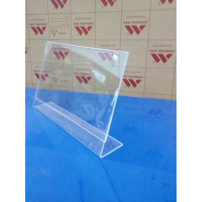 

Acrylic Tentcard/Acrylic Display/Tempat Brosur uk A4 model L/Landscape