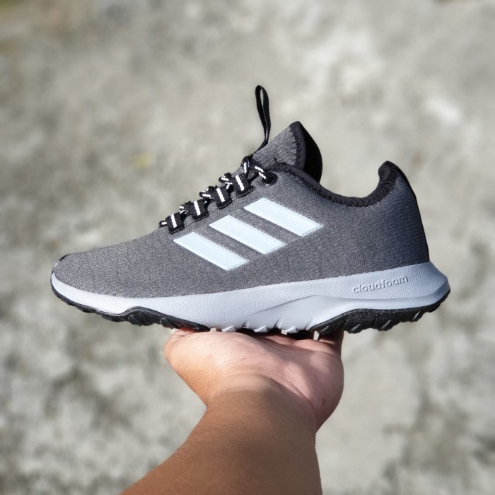 NYAMAN Sepatu Adidas Superflex Cloudfoam Grade Ori Sport Running Pria - FULL ABU, 40