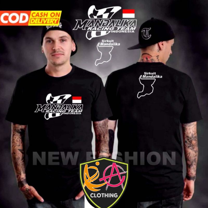 T-SHIR MANDALIKA RACING TEAM V2 KAOS MANDALIKA RACING TEAM BAJU RACING OTOMOTIF
