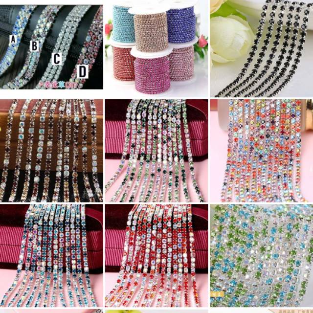 Rantai Permata Diamond String 10cm