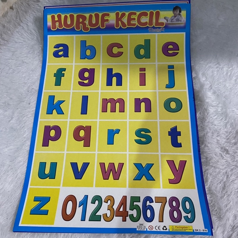 [POSTER] POSTER EDUKASI ANAK VARIASI HURUF