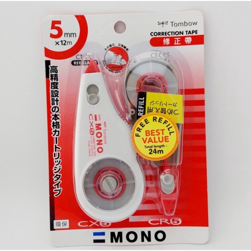 

correction tape tombow mono 12m cx6-cx5-cx4 free refill