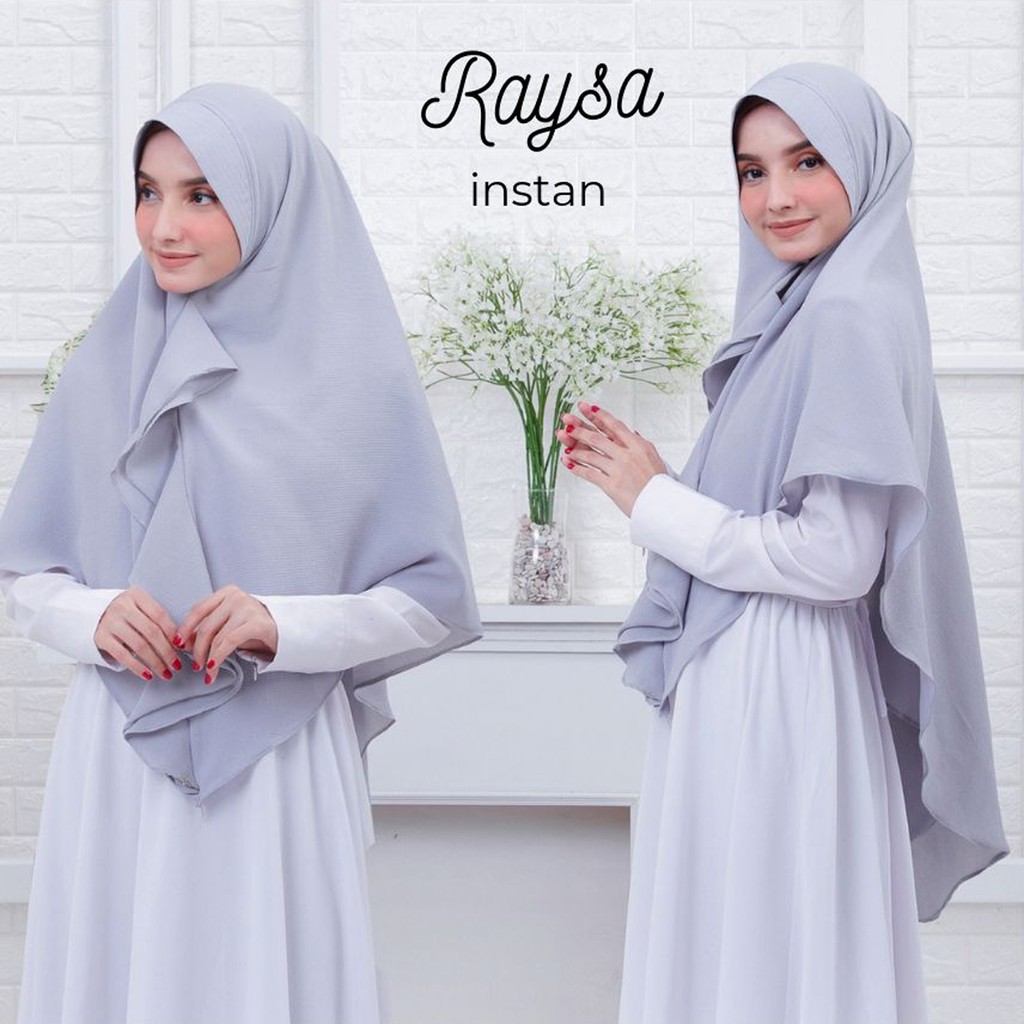 HIJAB INSTANT RAYSA / HIJAB INSTAN JUMBO MURAH / JILBAB INSTAN LANGSUNG PAKAI / JILBAB BERGO INSTAN SYARI MENUTUP DADA