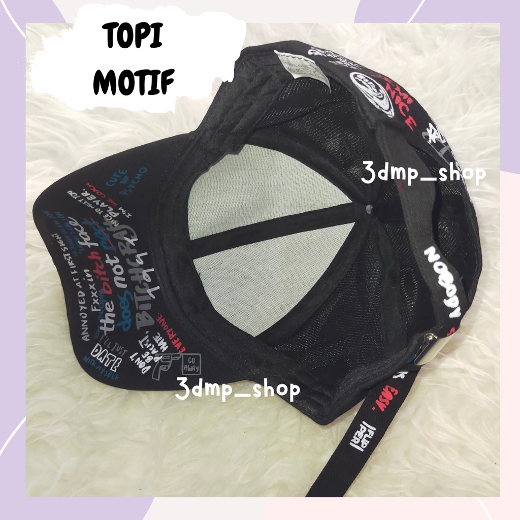 Topi Motif Grafiti