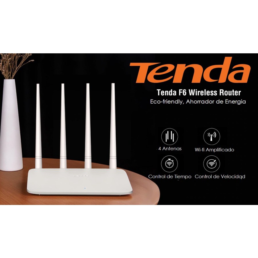 Tenda F6 Wireless N300 Easy Setup Router F6