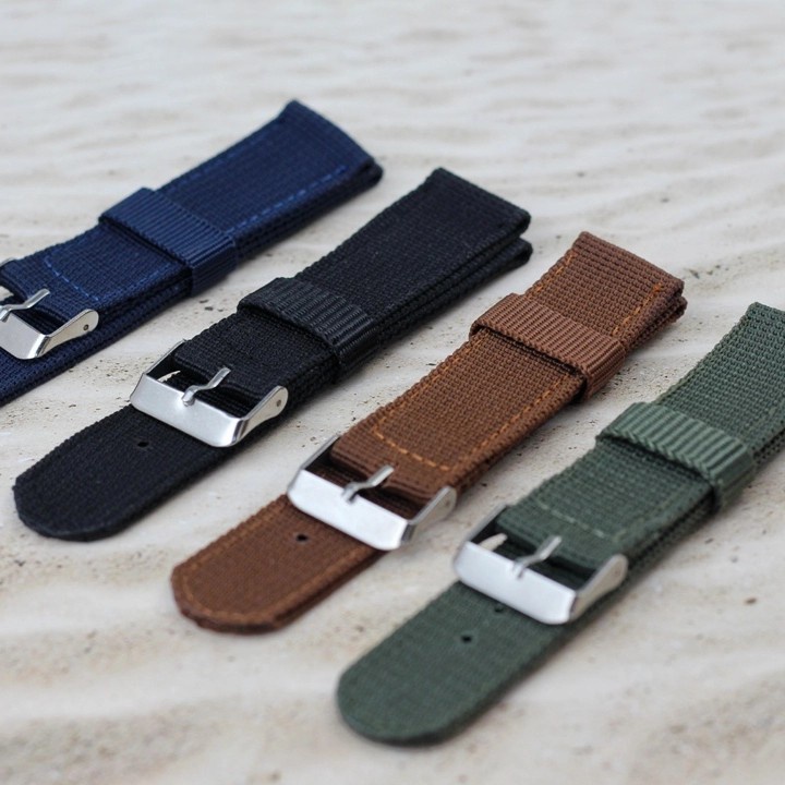 Jual Tali Jam Tangan Kanvas Strap Kanvas ukuran 20mm / 22mm / 24mm