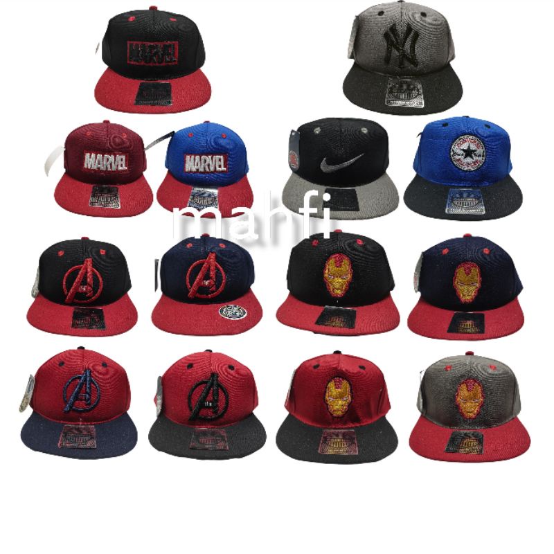 COD topi Snapback Anak Karakter SuperHero / topi Snapback anak usia 4 - 12 tahun