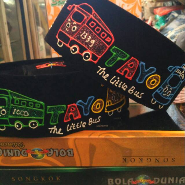 Songkok karakter Tayo anak/Peci karakter anak Tayo