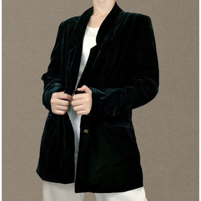Stradivarius — Velvet Blazer with no Buttonts (Preloved)