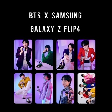 PC PHOTOCARD BTS X SAMSUNG GALAZY Z FLIP4 UNOFF