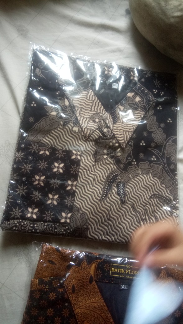 Batik Solo Kapal Kandas Sogan Kemeja Pria Slimfit Katun Halus Sragenan Full Furing