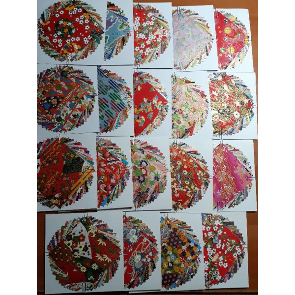 Set  Washi paper bermotif ukuran 10x10cm isi 20 lembar #KOI5
