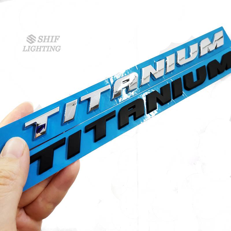 1pc Stiker Emblem Logo Ford Bahan Abs Titanium Untuk Bagasi Belakang Mobil