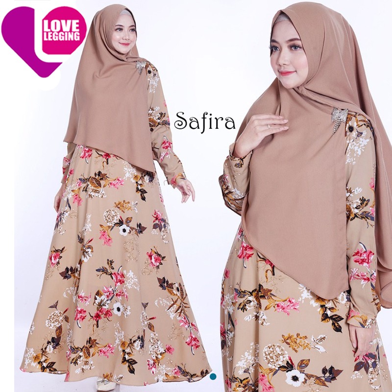 Nura Collection Gamis Safira Cokelat