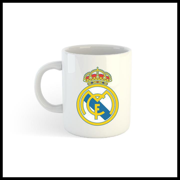 

MUG GELAS SABLON CUSTOM LOGO GAMBAR SOUVENIR HADIAH KLUB REAL MADRID