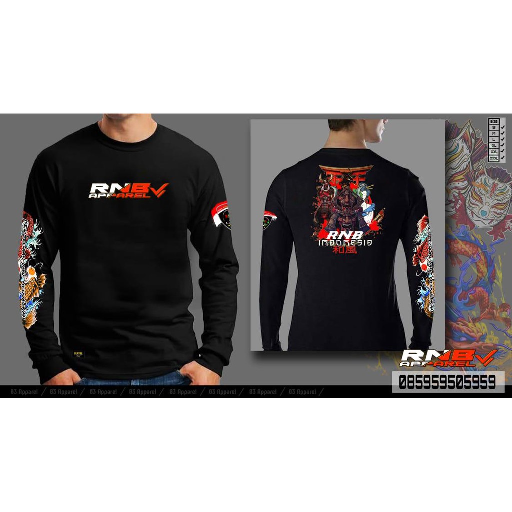 Kaos RNB LPanjang - RNB Apparel Japan Style