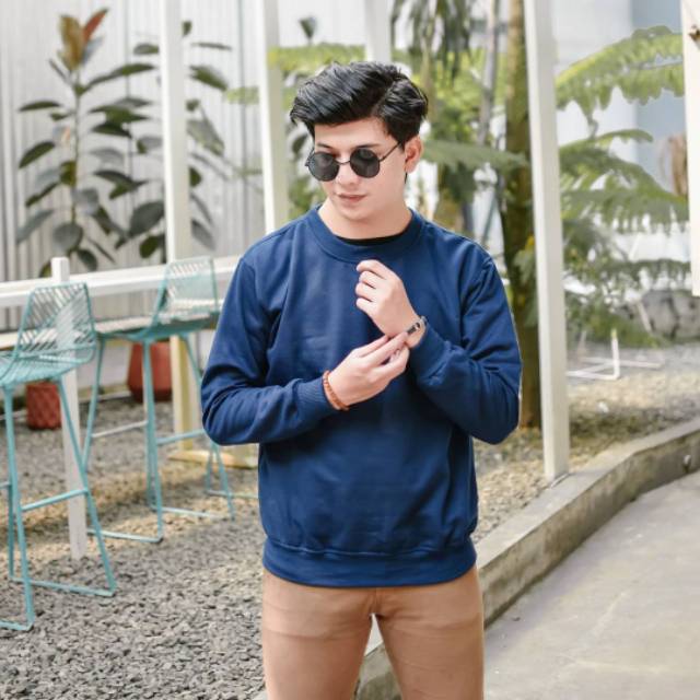 BASIC SWEATER || SWETER PRIA POLOS || SWETER MURAH #CRA