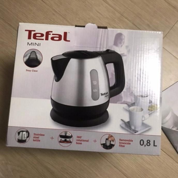 Jual Tefal Mini Stainless Steel Wireless Electric Kettle 0.8L Jiskua ...