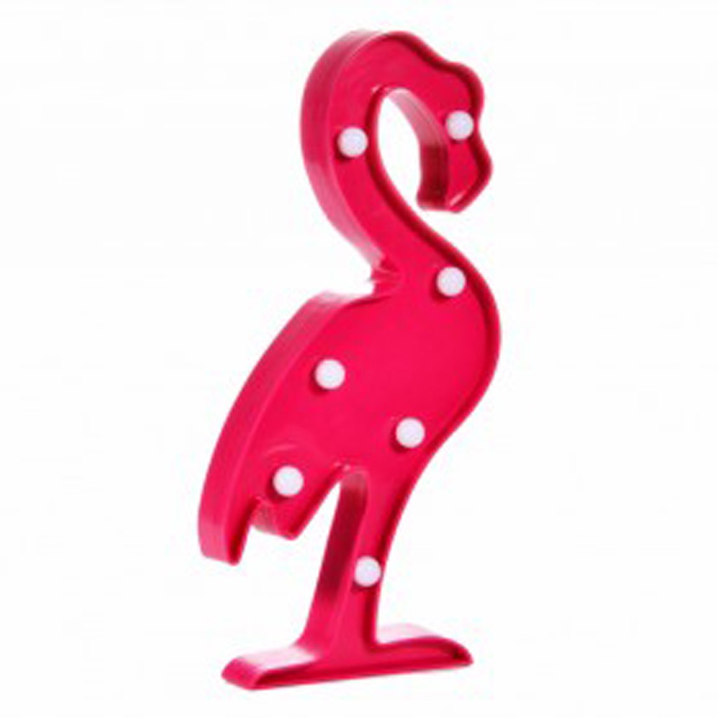 Lampu Dekorasi Model Flamingo Marquee Light LED- Red