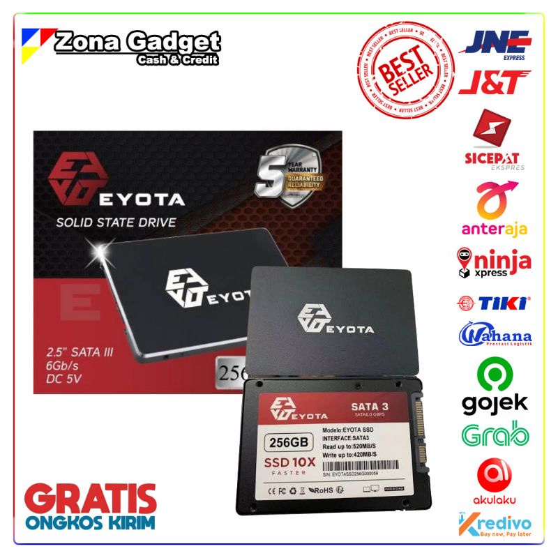 SSD EYOTA 256GB SATA III 2.5" 6GB/S GARANSI RESMI