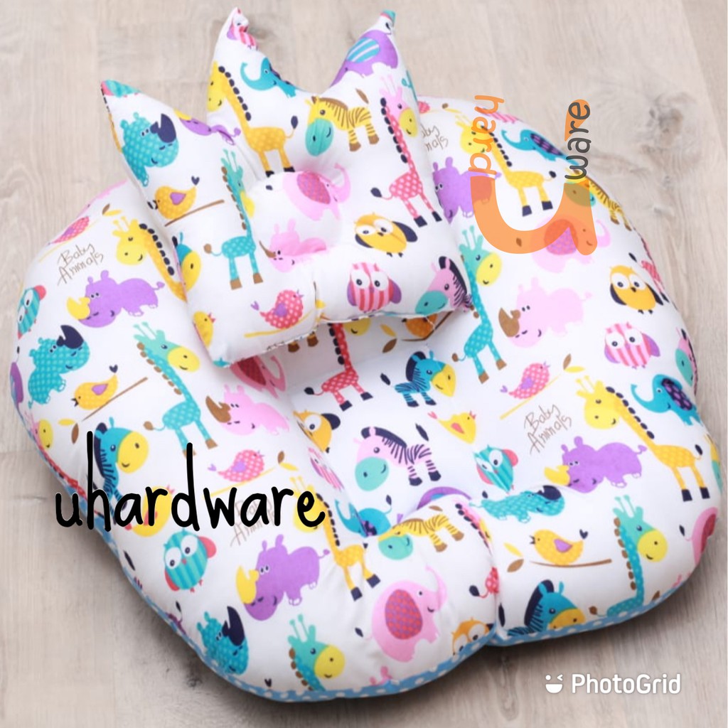 PAKET KASUR BAYI MULTIFUNGSI SOFA BAYI + BANTAL PEYANG BAYI / BABY LOUNGER NEW BORN