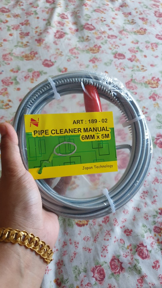 Kawat Anti Sumbat 5 Meter - Alat Pembersih Pipa Mampet 5 Meter Nankai