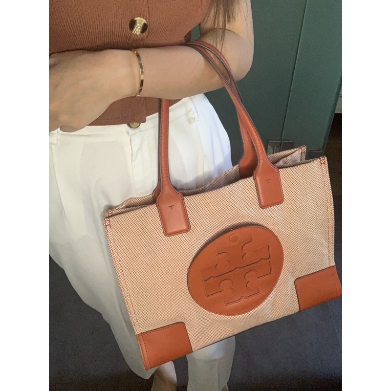 Tory Burch Bag Ella Canvas Mini Tote
