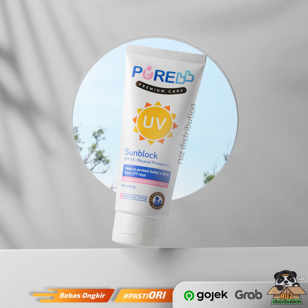 PureBB Sunblock SPF25 100g Pure BB Sunblock Anak Bayi