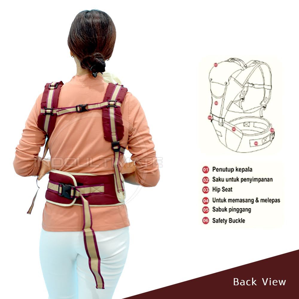 Baby Carrier Bayi Gendongan Anak Depan Multifungsi Gendongan Anti Capek Gendongan Depan BY-477