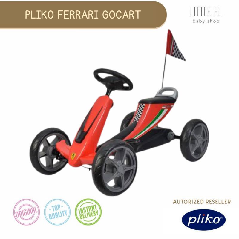 Pliko Ride On 820 Scuderia Ferrari Pedal Go Kart Trike Goes Sepeda Gokart Anak