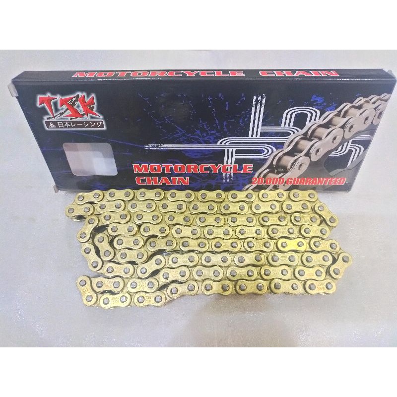 TSK RANTAI EMAS 428H 130 140 GOLD CHAIN  CB150R  TIGER MEGAPRO VIXION SATRIAFU JUPITER SUPRA