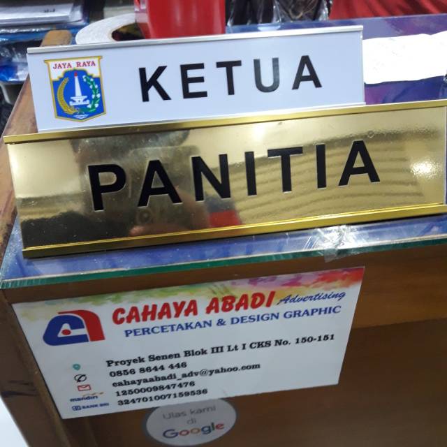 Papan Nama Meja  Aluminium  Shopee Indonesia