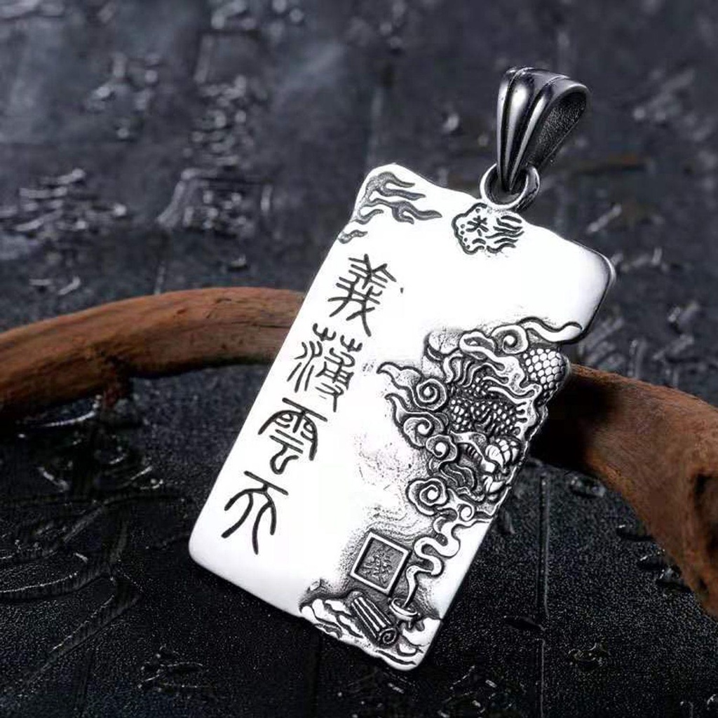 Top Kalung Liontin Pria Keren Logam Yibo Yuntian