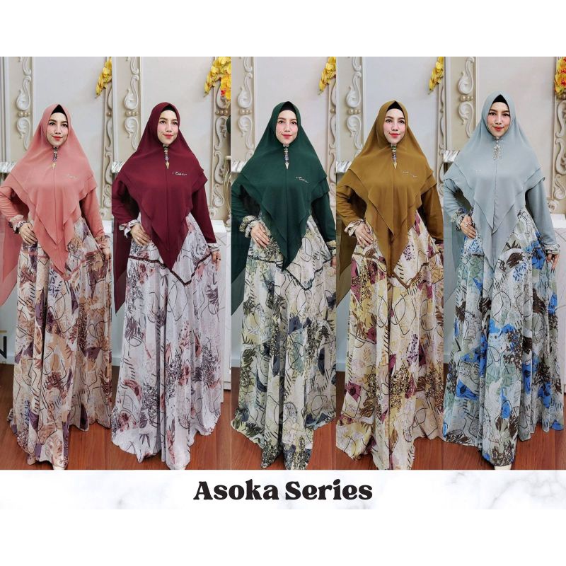 Asoka Series ORI by Cupin Cup-in Design / Gamis Set Syar'i / Gamis Mewah / Gamis Pesta / Baju Syar'i Terbaru / Muslimah Branded Wear