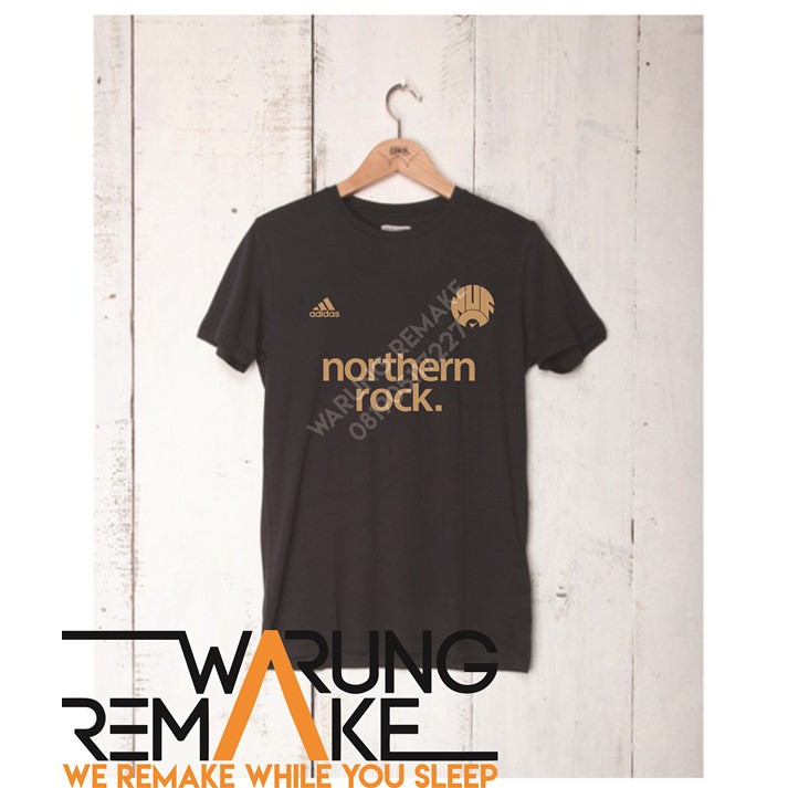 KAOS T-SHIRT DISTRO NEWCASTLE SOUTHERN ROCK ADIDAS GOLD